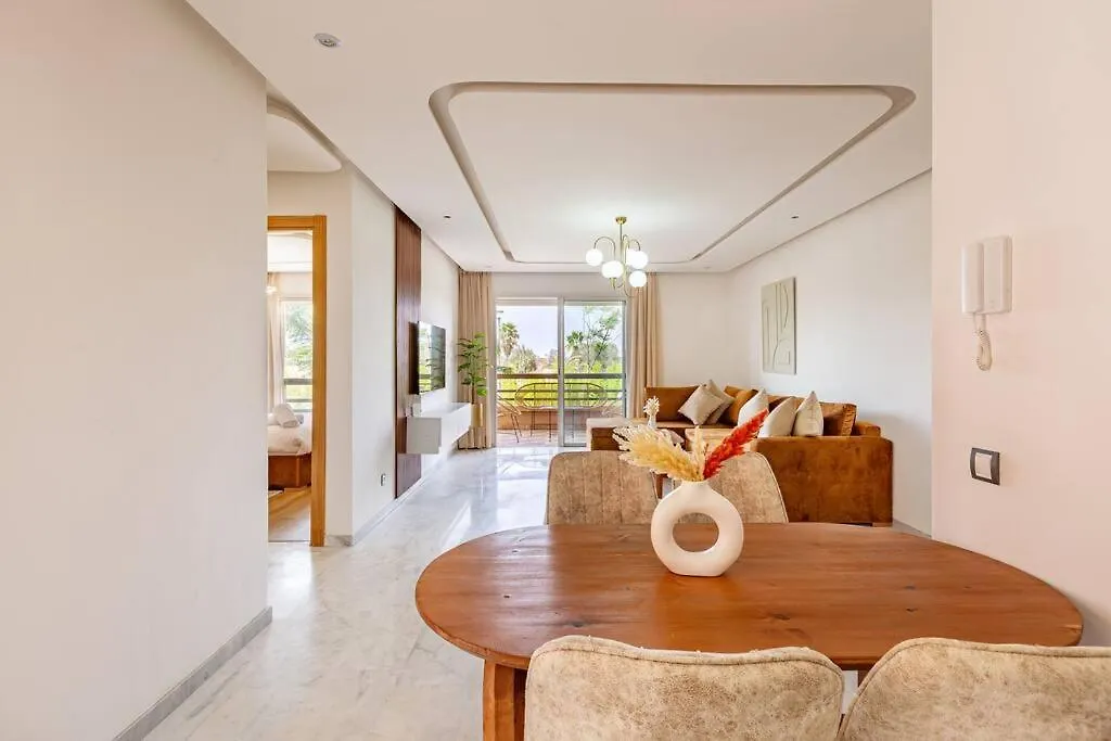 New! Appt Riad Garden, Piscine & Wifi & Parking Marrakesh Apartment